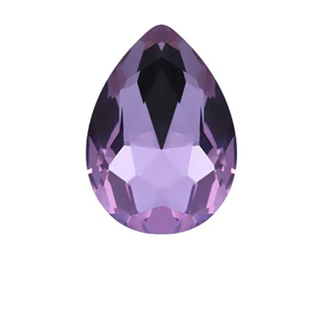7*15 Horse Eye Sew-On Non Hot Fix Loose 3D Glass Rhinestone Eco-Friendly Wedding Shoes Dress DIY Accessories White
