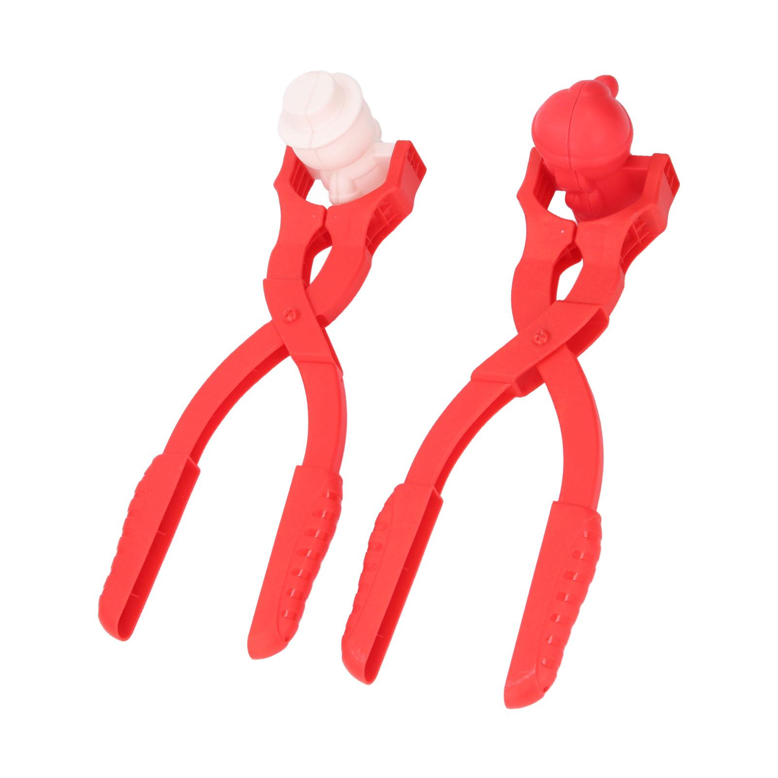 2Pcs Snowball Maker Snow Ball Toys Games with Handle Winter Outdoor Indoor Snowball Fight Maker Tool Clip for Kids