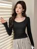 **Women's Autumn 2026 Long-Sleeve Modal Cotton Base Layer Tee**
