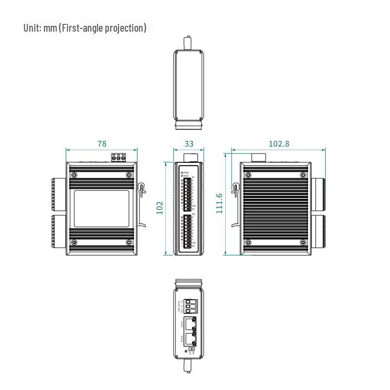 Maiwei Industrial Ethernet Remote I/O Controller