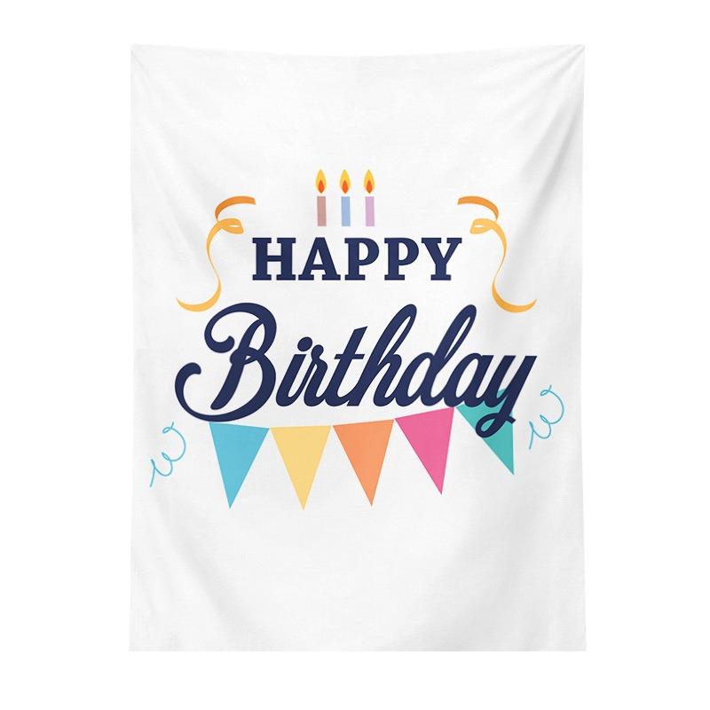 Birthday Party Hanging Cloth Home Wall Decoration Tapestry Office Living Room Tapestry