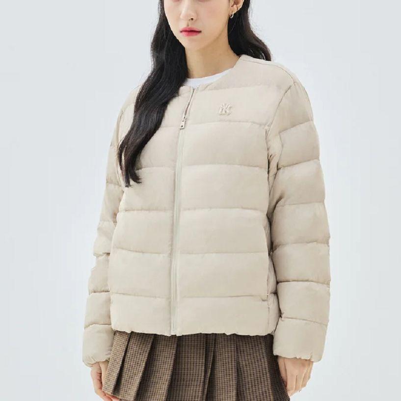 New MLB Down Jackets Women's Apricot 3ADJB1536-50SAM