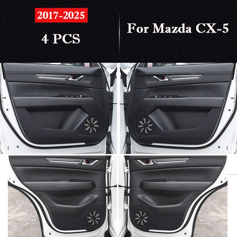 Per Mazda CX-5 2013 - 2026 Protezione Anticalcio Portiera Auto Interni in Pelle Protezione Anti Sporco Adesivi Decorativi Adesivi Accessori
