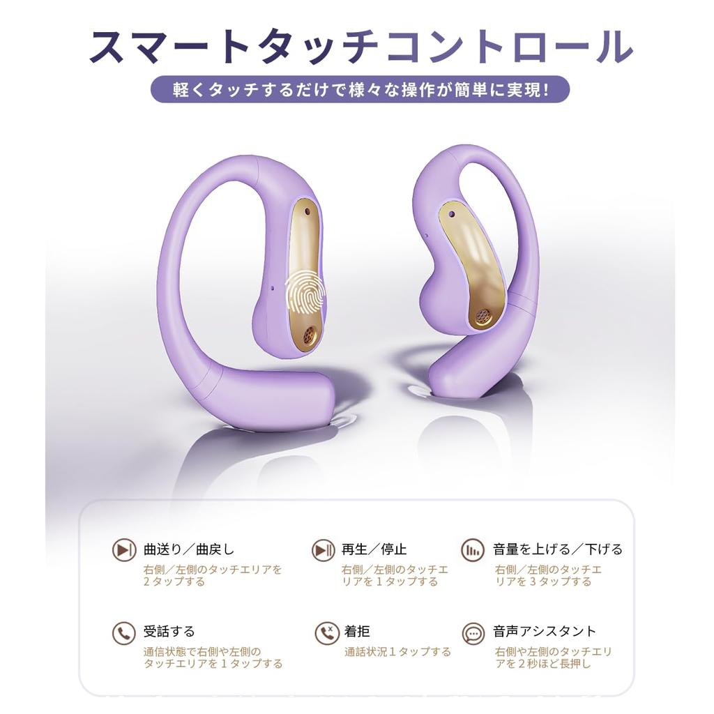 Bluetooth Earphones Latest Bluetooth Instant Sound Comfortable No Bone Conduction Air No Ear Sound Leakage Up to 60 Hours of LED IPX7 Fully Perfect