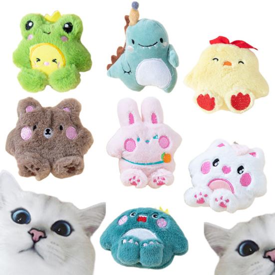 Yousheng Cat Plush Toy Bite-resistant Soft Exquisite Cartoon Bear Shape Kitten Cat Catnips Chewing Toy Pet Supplies