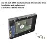 SSD Metal Mounting Bracket 2.5inch to 3.5inch Hard Drive Adapter Conversion Tray Easy Installation for PC Case