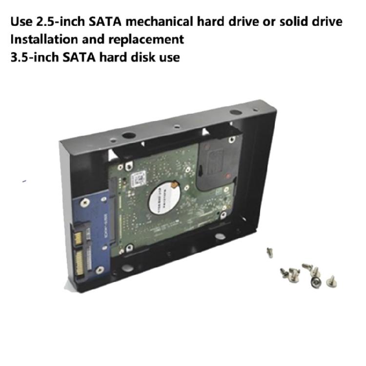 SSD Metal Mounting Bracket 2.5inch to 3.5inch Hard Drive Adapter Conversion Tray Easy Installation for PC Case