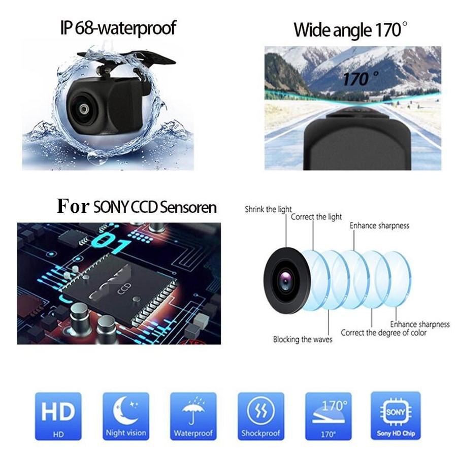 CCD 170° HD Car Front Parking Assist Camera Waterproof For Renault Koleos/Kadjar