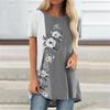 Camisetas de Flores de Verão Libélula Estampada em 3D Moda Feminina Streetwear Floral Camiseta Oversized Feminina Senhoras Tees Tops Roupas