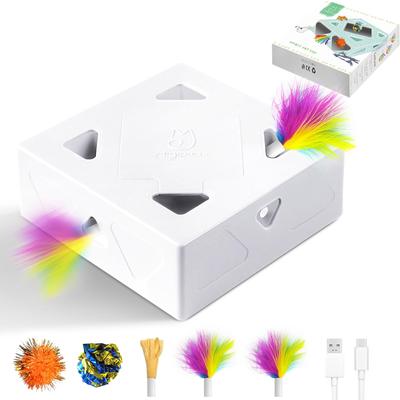 Migi Paws Jouet pour Chat, Jeu Solo, Jouet Lanceur Automatique pour Chat, Jouet Électrique pour Chat, Jouet Populaire pour Chaton, Rechargeable par USB, Capteur de Proximité, Jouet pour Chat, Déplaçable Ca