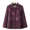 Winter velvet jacket women's clothing winter old lady natal red clothes