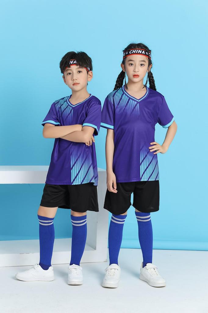 Summer Short-Sleeved Football Training Clothes For Adults And Children With The Same Style, Team Game Suit, Team Jersey Fb15.