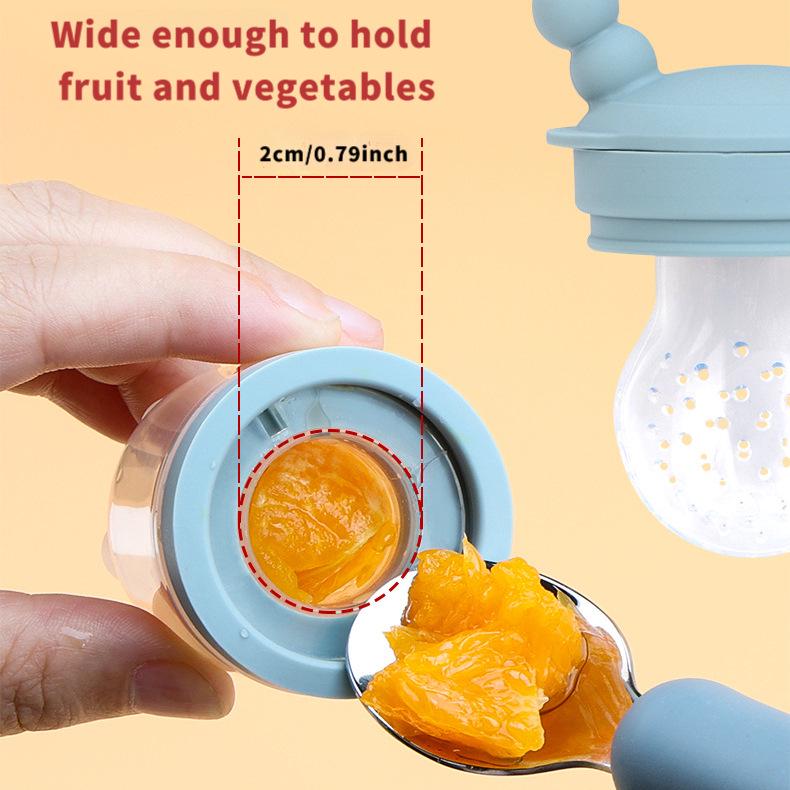 Silicone Baby Fruit and Vegetable Teether Pacifier Feeder
