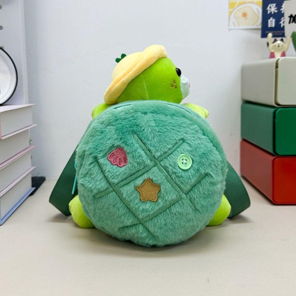 Plush Doll Turtle Doll Shoulder Bag Phone Bag Cartoon Plush Schoolbag  Students