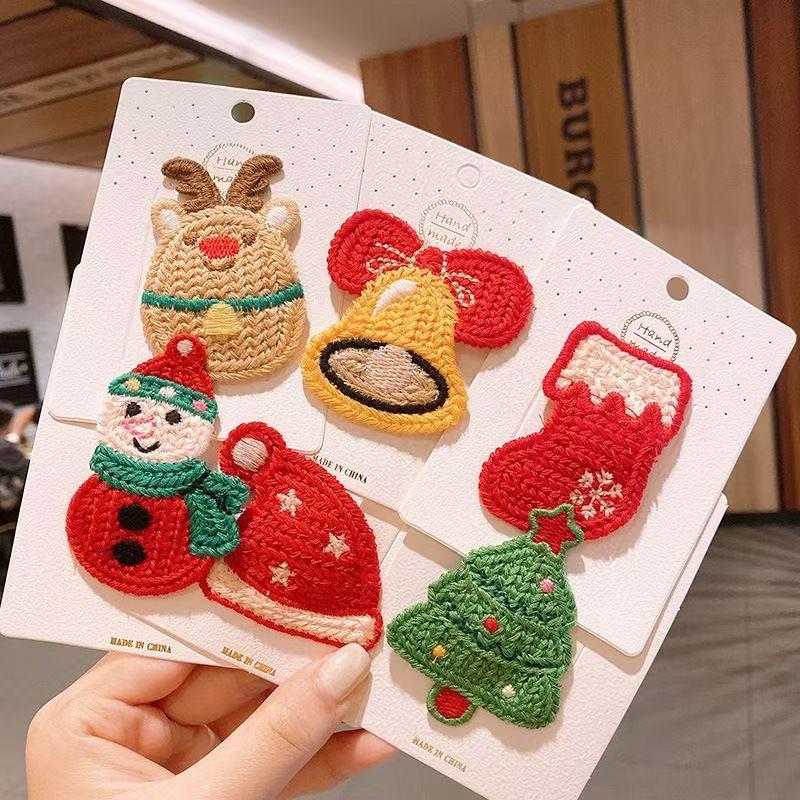 Korean Style Christmas & Winter Hair Clips: Children's Cute Holiday Accessories