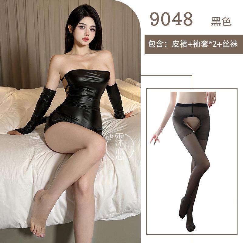 Sex Underwear, Sexy Tube Top, Hip Wrap Temptation, Hot Nightclub Halter, Small Chest, Big Leather Skirt, Passion Suit