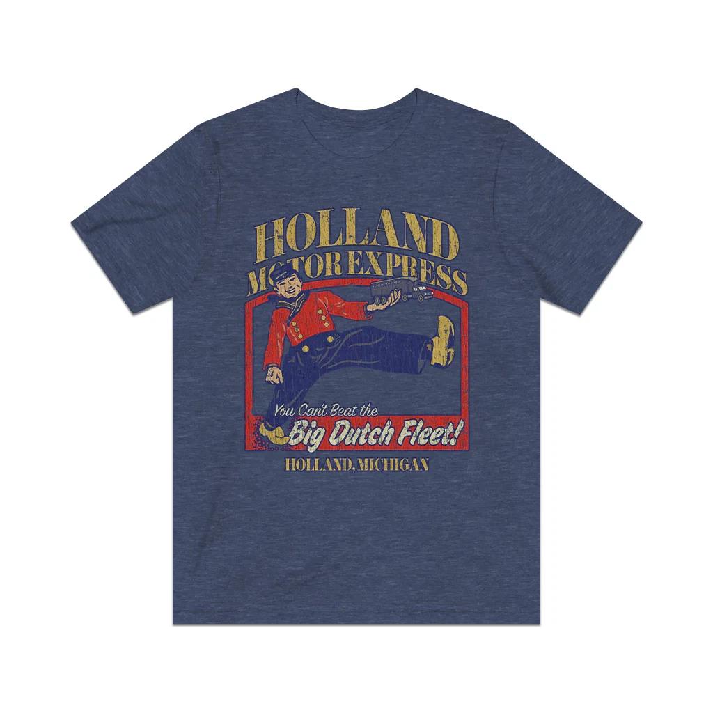 

Holland Motor Express Big Dutch Fleet 1929 Vintage Men s T shirt S