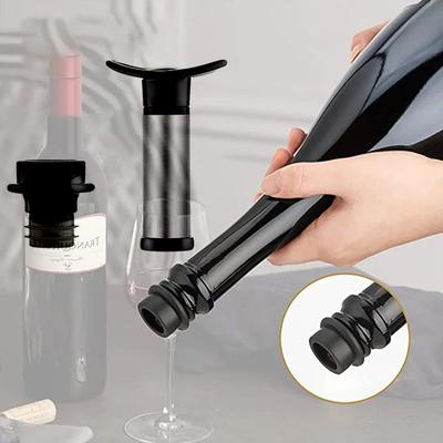 Advanced Wine Stoppers Stainless Steel Manual Vacuum Pump Wine Saver Reusable Wine Bottle Stopper Sealer Keep Wine Fresh