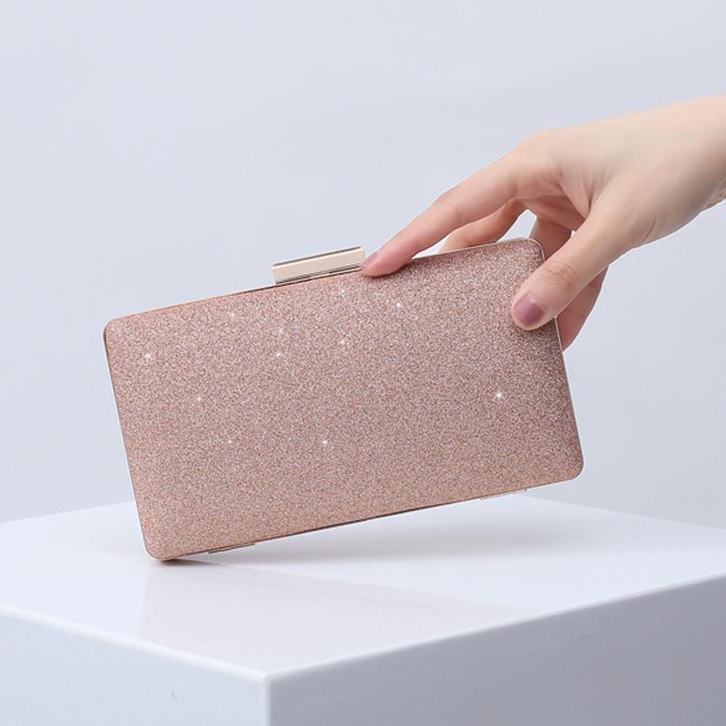 Moteriška kvadratinė rankinė prabangi dizainerio rankinė šampano spalvos piniginės vakarinė delninė retro blizganti peties crossbody rankinė vestuvių vakarėliui