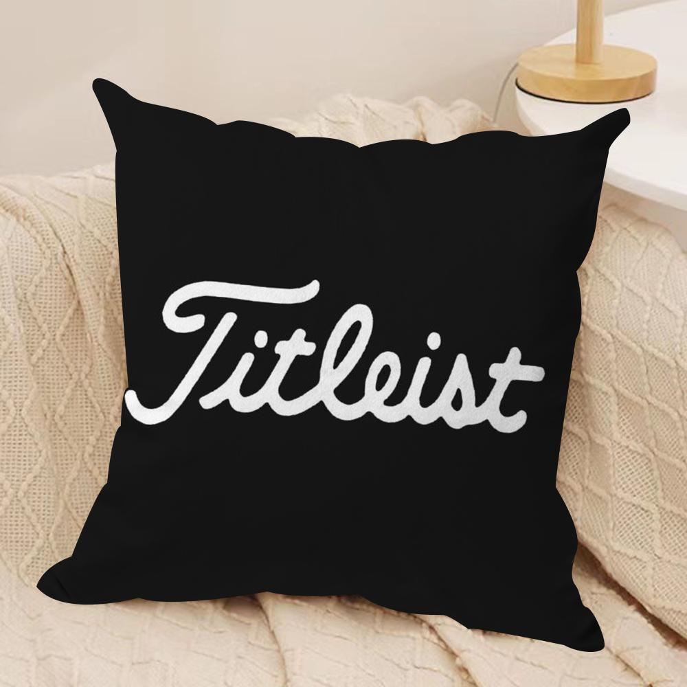 Golf Sports TTitleistS Cushion Cover Silky Short Plush DoubleSided Printed Pillow Case for Sofa All Seasons Home Decor Gift 30x30cm