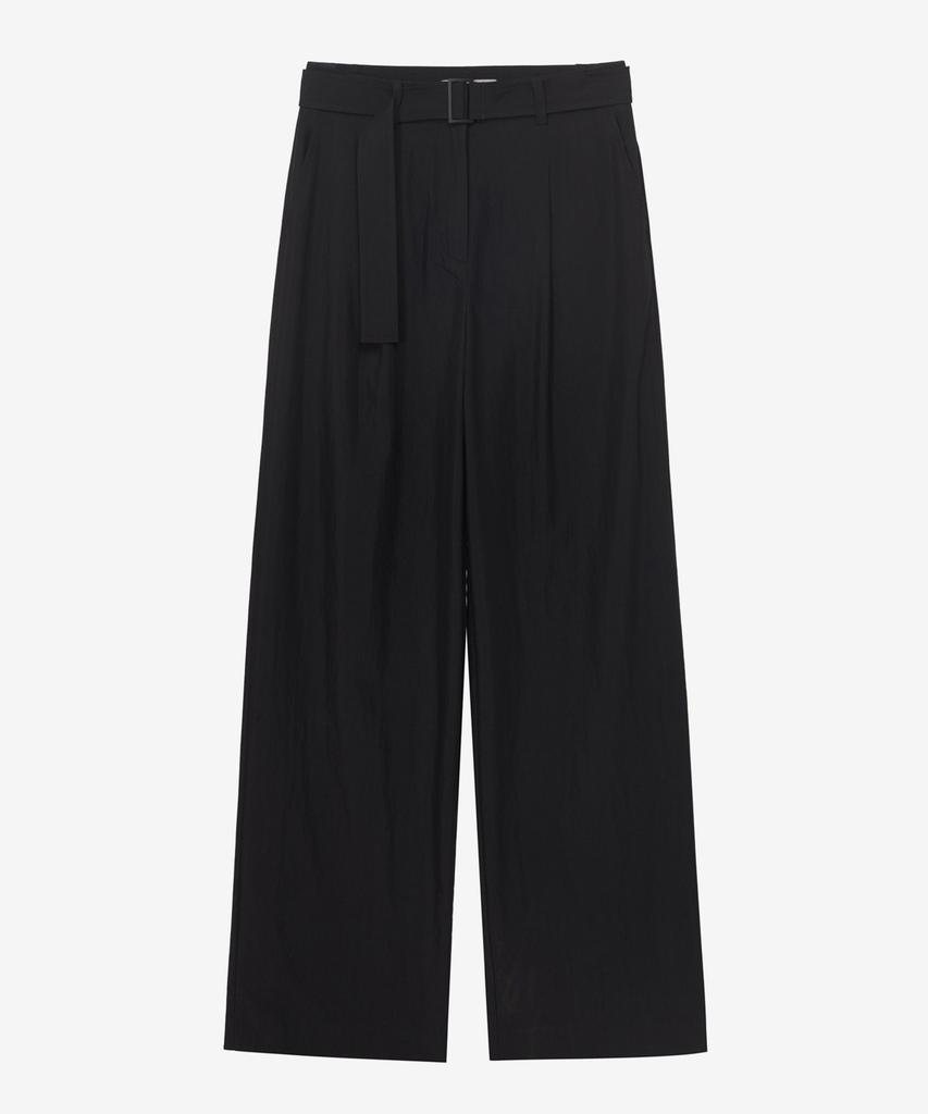 MIND BRIDGE WOMEN [W] Single-Pleat Wide Belted Slacks