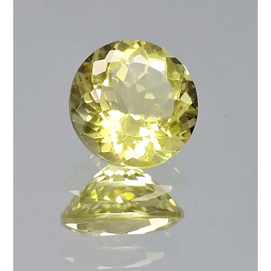 8-10 Ct Natural Light Yellow Citrine Round Cut Stunning Certified Gemstone