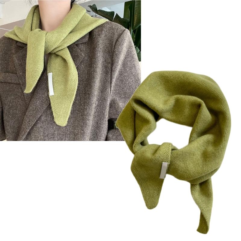 Multiple Functional Winter Scarf For Women Soft Weave Trilateral Plan Thin Fashion Addition For Cold Weather