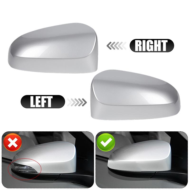 Side Mirror Cover Cap For Toyota Corolla 2014 2015 2016 2017 US Model W/O Turn Signal Light Glossy Black/White/Silver Mirror Cap