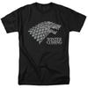 Game Of Thrones Startk Winter Is Coming On Black Adult Unisex T-Shirt Black
