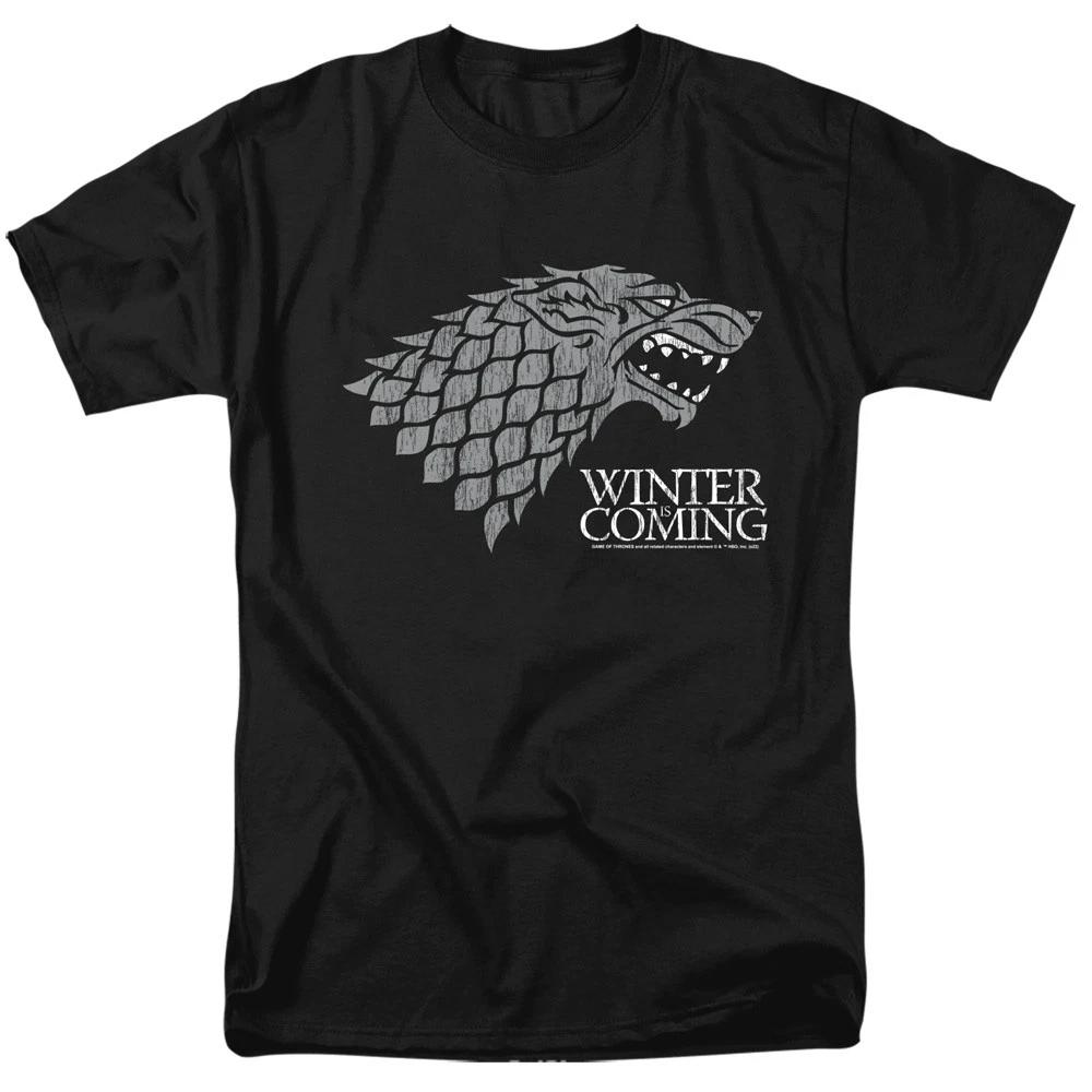 Game Of Thrones Startk Winter Is Coming On Black Unisex Children s T-shirt Black 100