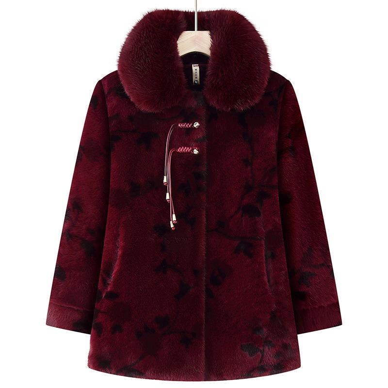 

Зимнее бархатное утепленное длинное пальто миди класса люкс из норки, хлопковое пальто для женщин большого размера 7XL recommends 170-92.5 kg красный