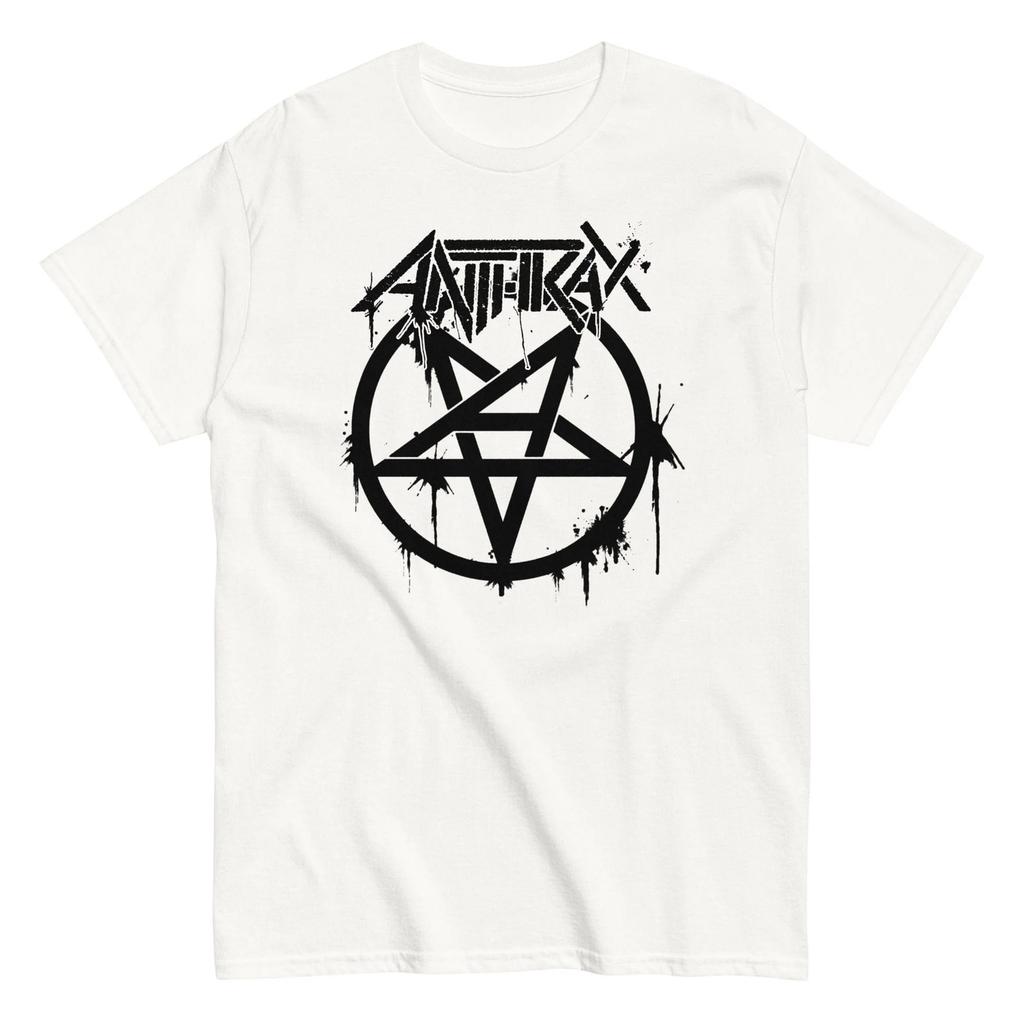 Anthrax - Maglietta con Logo a Pentagramma
