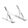 N3 Aluminum Laptop Stand: Adjustable Height, Portable Computer Riser with Cooling and Storage.