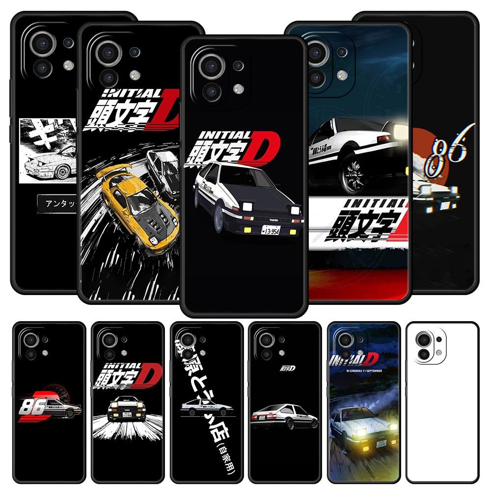 Initial D Car Phone Case Cover for Xiaomi Mi 17 15 14 13 12 11 Ultra 15T 14T 13T 12T 11T Pro Lite 5G Soft TPU Shell Fundas Capas