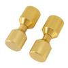 2pcs 2 Hole Flange Alignment Pins Aluminium 1‑1 8in Flange Double Hole Pins Set for 0.5 To 14in 150LB Flanges Golden