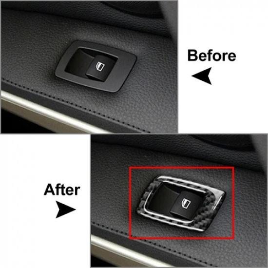 Window Lift Switch Panel Cover Trim For BMW 3 Series E90 E92 E93 2005-12