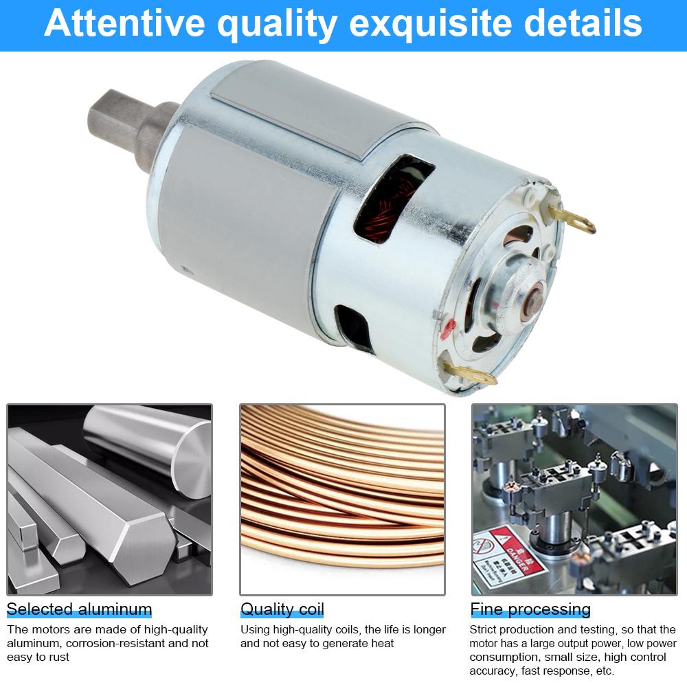 775 DC Motor 18-21V 15000RPM High Speed Blower Motor for Dust Collector / Industrial Soot Blower