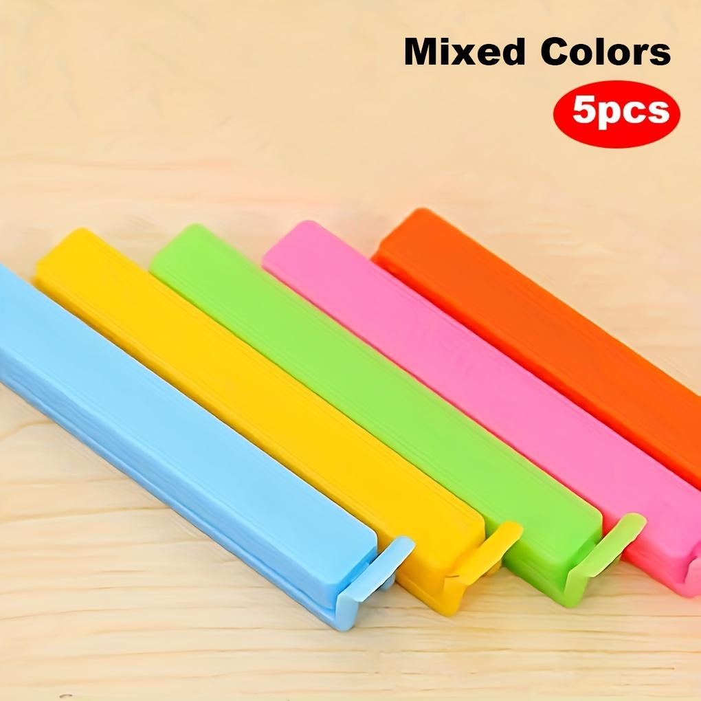 

10 шт./5 шт. Пластиковый зажим для пищевых пакетов, Многоразовый зажим для запечатывания, Влагонепроницаемый, Пыленепроницаемый и Сохраняющий свежесть Кухонный контейнер для хранения и Аксессуары для хранения 5pcs