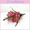 Artificial Cymbidium Faberi Rolfe Flower Home Decor Wedding Arrangement With Plastic Material For Event Use