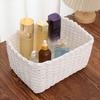 3Pcs Woven Storage Basket Natural Rattan Paper Rope Stackable Square Open Design for Kitchen Bedroom Living Room Bathroom Storage Organizers Home Tidy