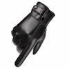 Keep Warm Men's PU Leather Gloves Windproof Motorcycle Full Finger Mittens  Driving