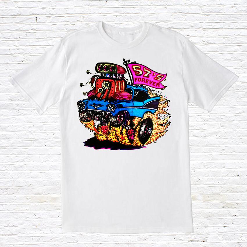 

57#039;s Forever TShirt. Vintage Style. Unisex T-Shirt XL