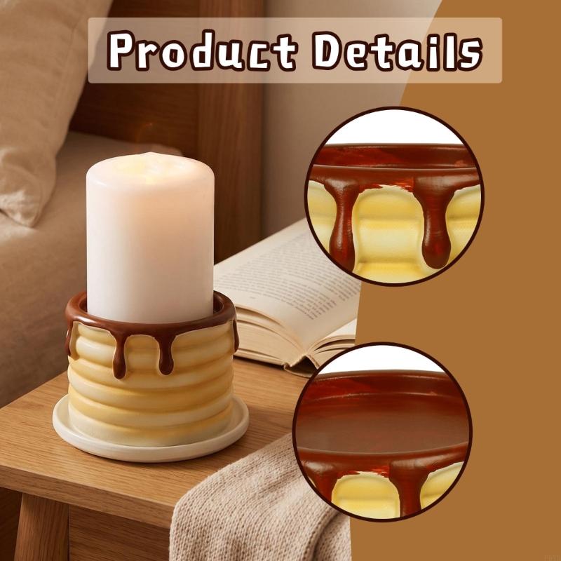 Stand with Tray, Molded Display Piece for Kitchen Counter and Dining Table Accent Use Indoors in Living Areas