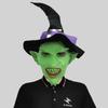 Authentic Latex Goblin Mask With Hat For Halloween And Various Celebrations Holiday