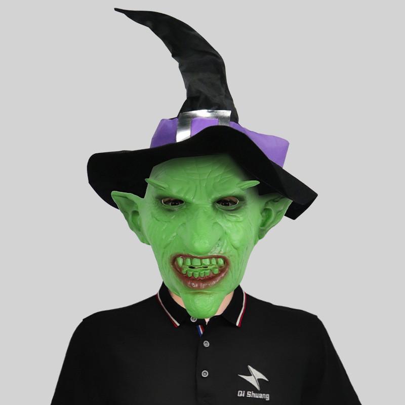 Authentic Latex Goblin Mask With Hat For Halloween And Various Celebrations Holiday
