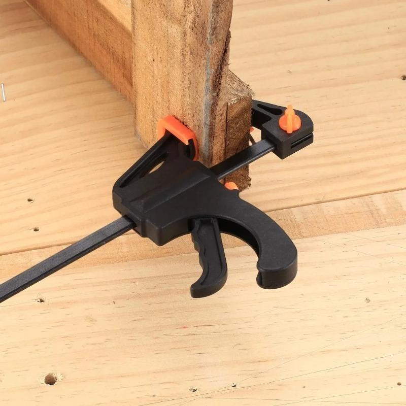 4/6/8/10 Inch Bar Clamps for Woodworking, Quick Grip Clamps Trigger Clamp One Handed Ratchet Clamp, Mini Small Bar Clamp for Craft