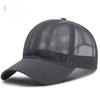 Adjustable Full Mesh Baseball Cap Openwork Polyester Quick Dry Baseball Cap Sun Protection Soild Color Hollow Out Baseball Cap