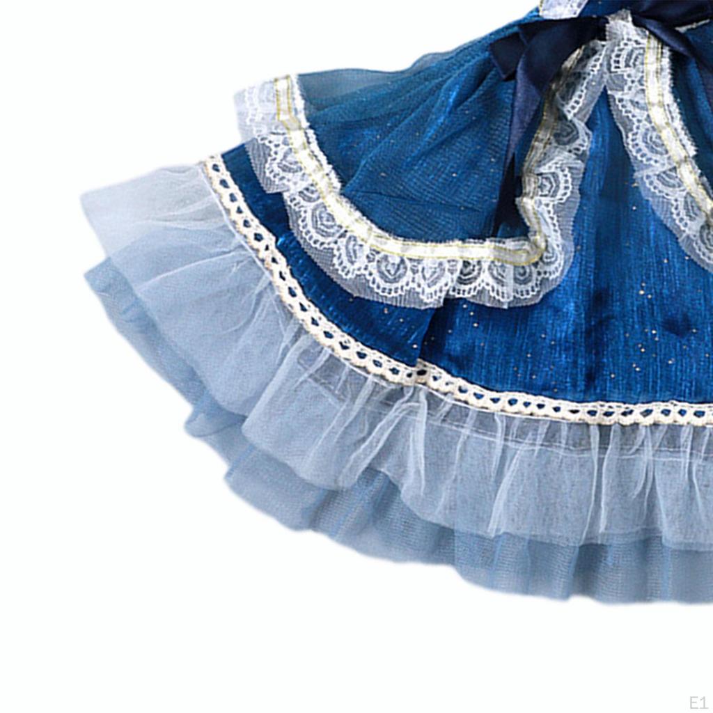 24in Doll Retro Style Dress Simulation Clothes 60cm Girl for 1/3 BJD