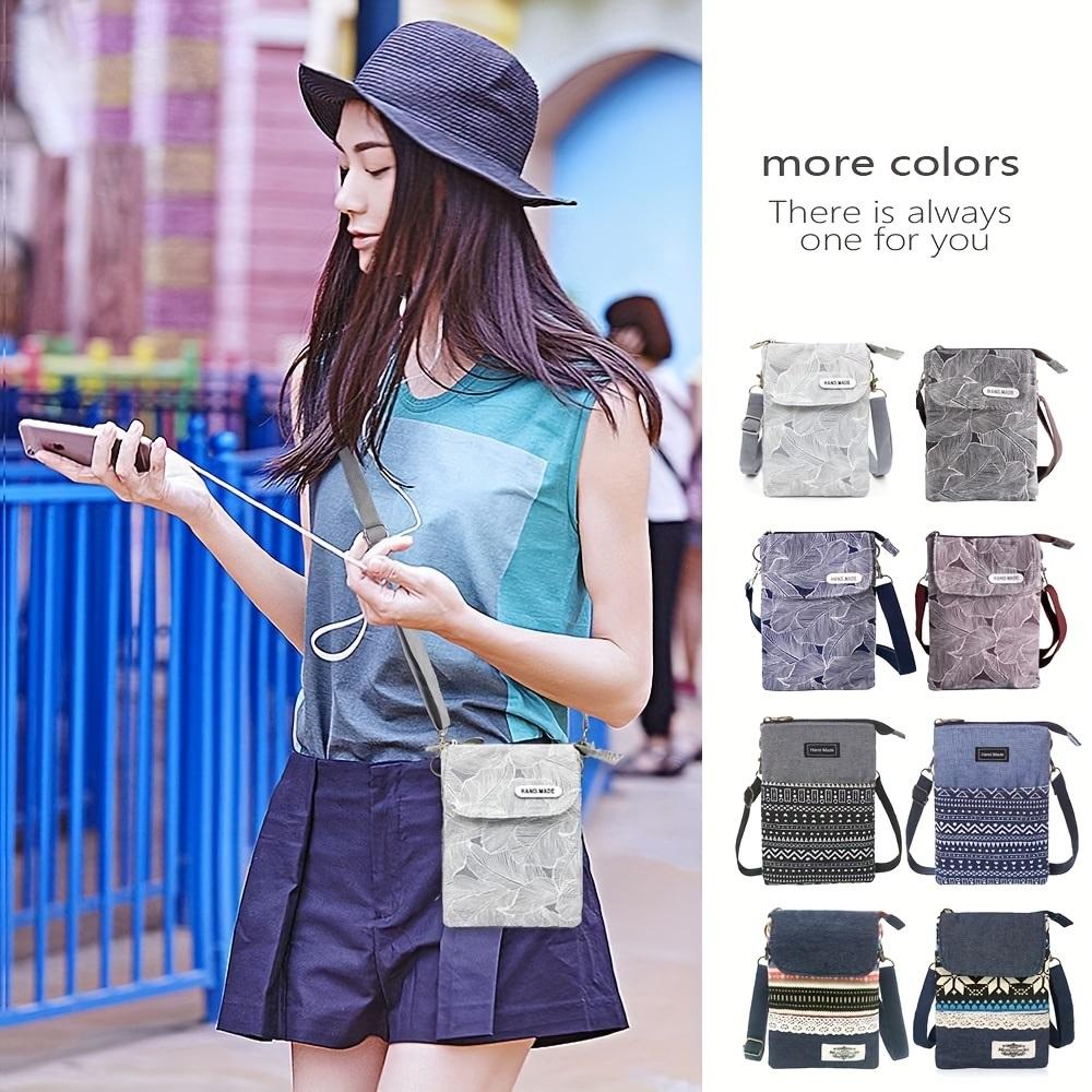 Casual Floral Print Crossbody Phone Bag - Shoulder Handbag & Wallet Purse
