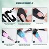 20/50pcs Nail Art Anti-Spill Stickers Beginner U-Shape Finger Edge Nail Polish Anti-Overflow Patch Tearable Nail Gel Silicone